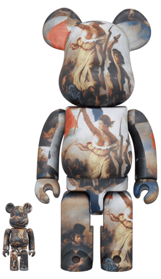BE@RBRICK Eugène Delacroix "Liberty Leading the People" 100% & 400% collectible