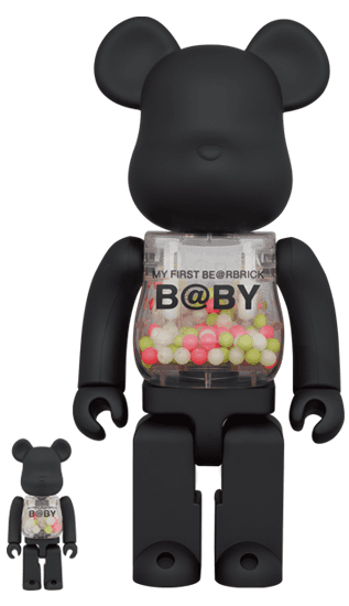 MY FIRST BE@RBRICK B@BY MATT BLACK Ver. 100% & 400% collectible