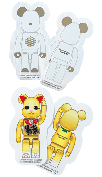 大阪・関西万博 BE@RBRICK グッズ BE@RBRICK カットシールセット(JP&maneki-neko) collectible