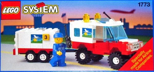 Airline Maintenance Vehicle with Trailer collectible