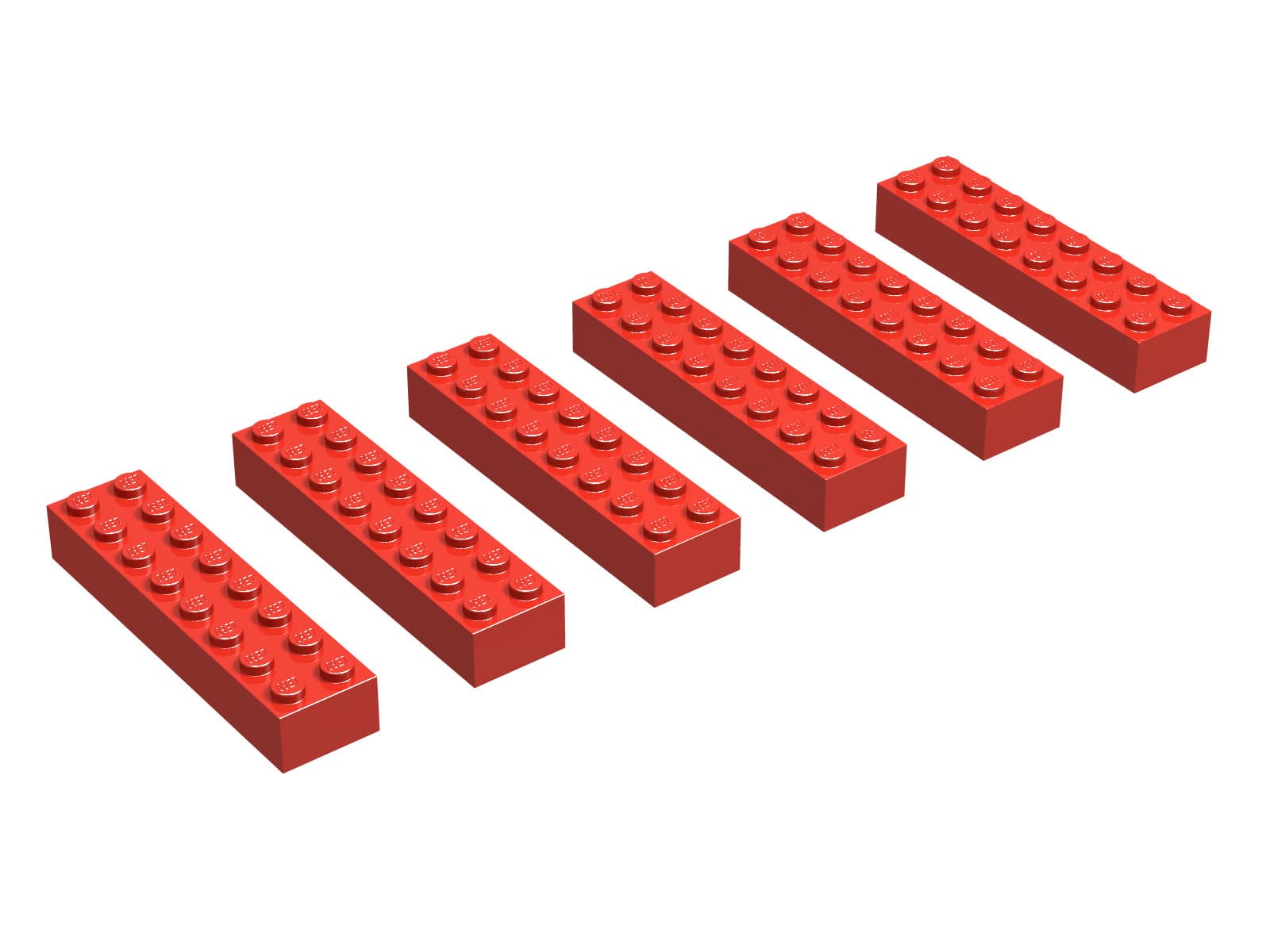 2 x 8 Bricks, Red (EUR/UK/AUS) collectible