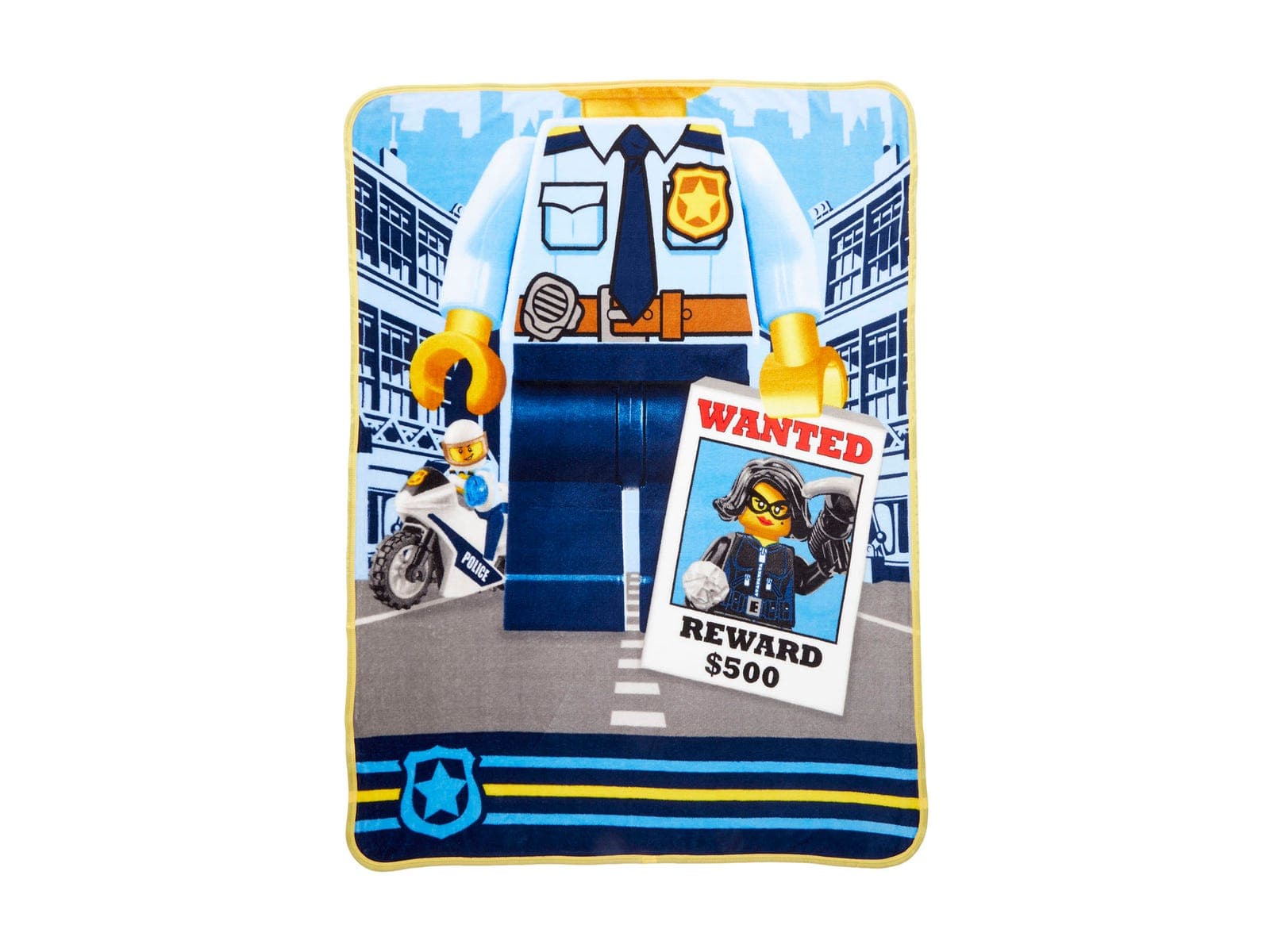 City Police Plush Throw collectible