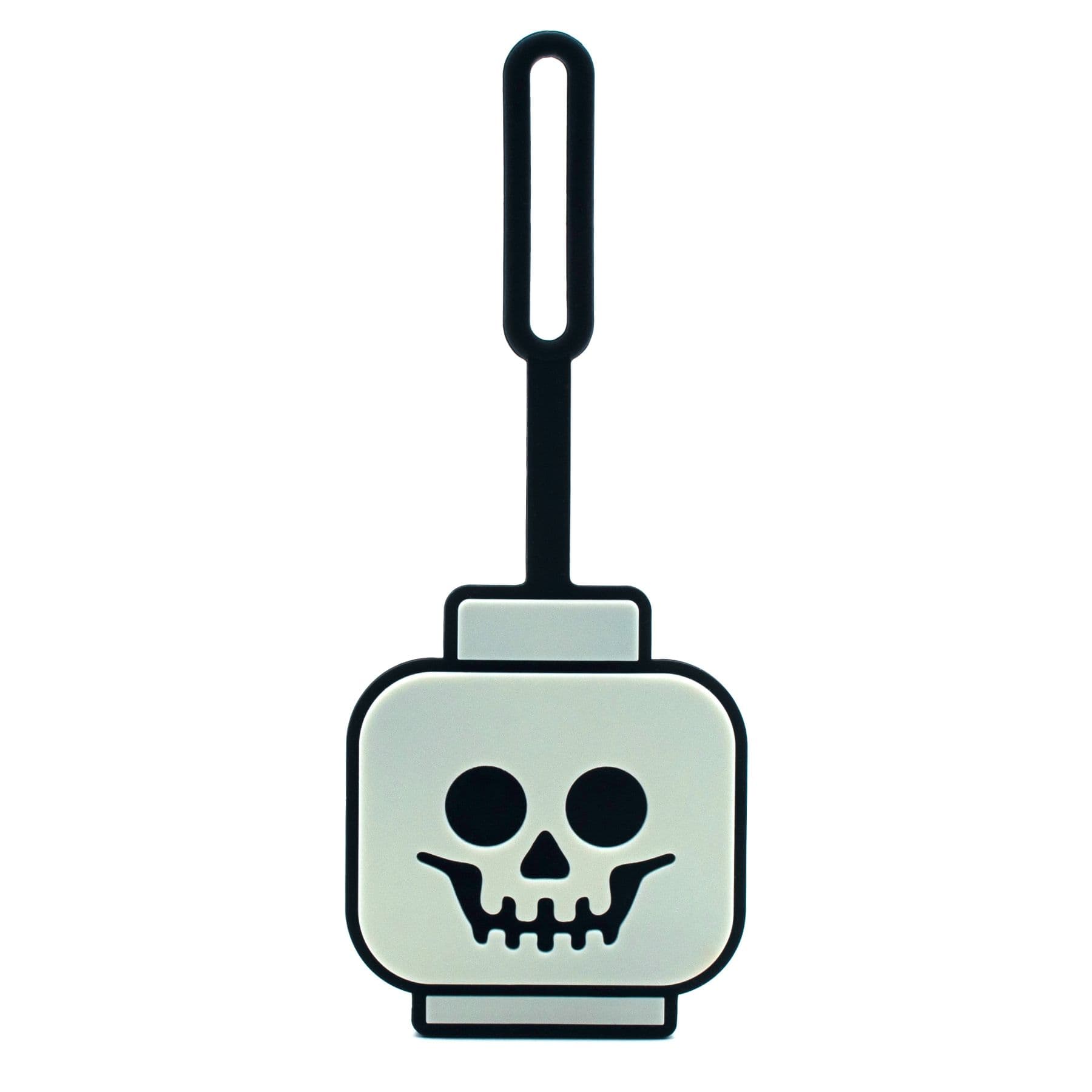 Skeleton Head Glow-in-the-Dark Bag Tag collectible