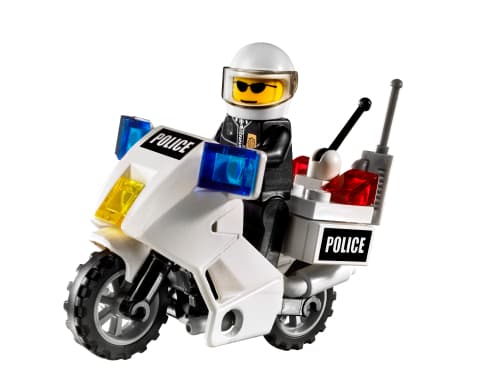 Police Motorcycle (Black Sticker Version) collectible