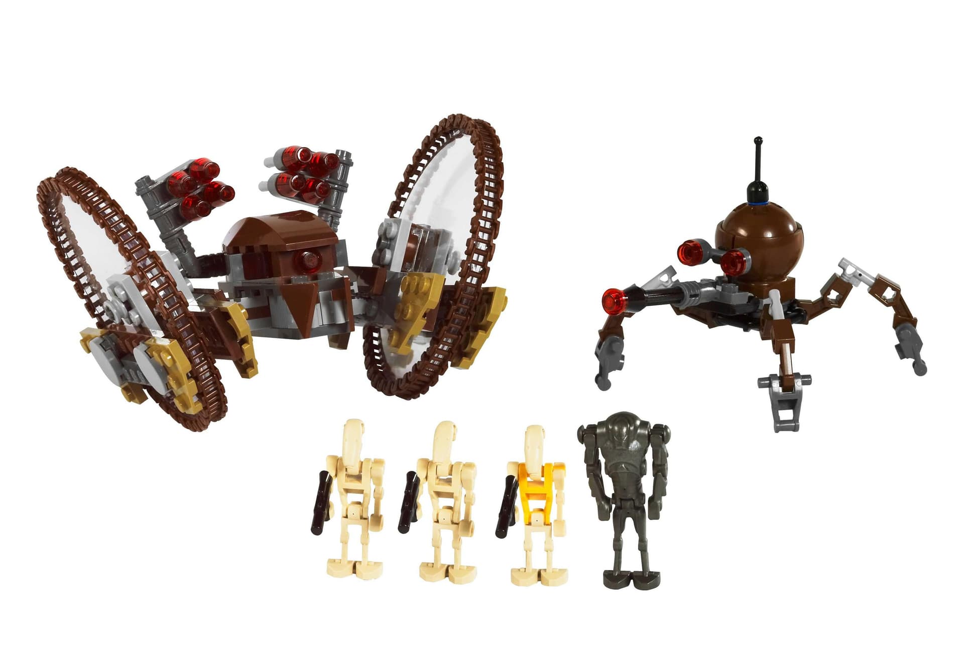 Hailfire Droid & Spider Droid Clone Wars White Box collectible