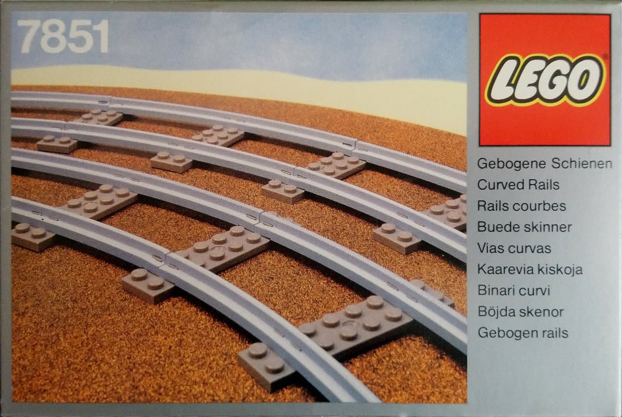 8 Curved Rails Gray 4.5v collectible
