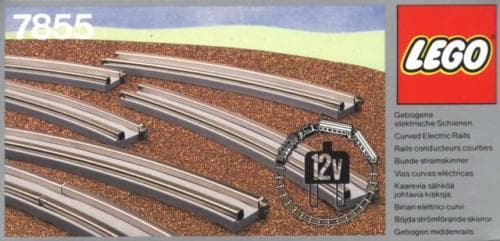 8 Curved Electric Rails Gray 12v collectible