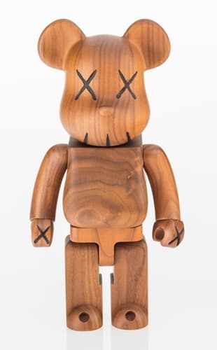 400% Bearbrick (Karimoku Wood) collectible